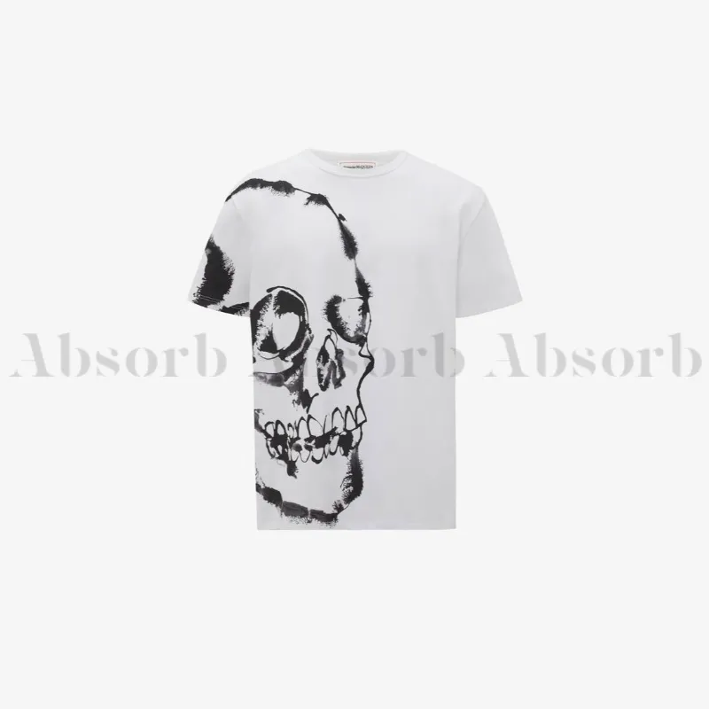 alexander mcqueen  |Crew Neck Street Style Cotton Short Sleeves Oversized