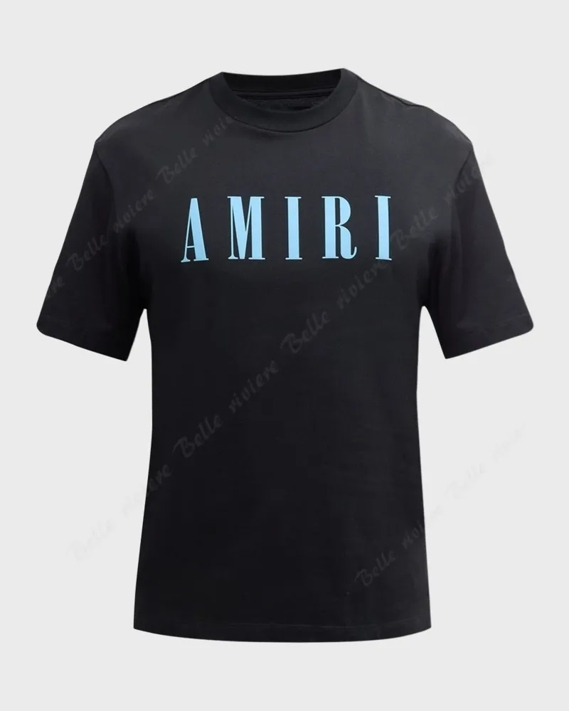 AMIRI  |Crew Neck Unisex Street Style Cotton Short Sleeves Oversized