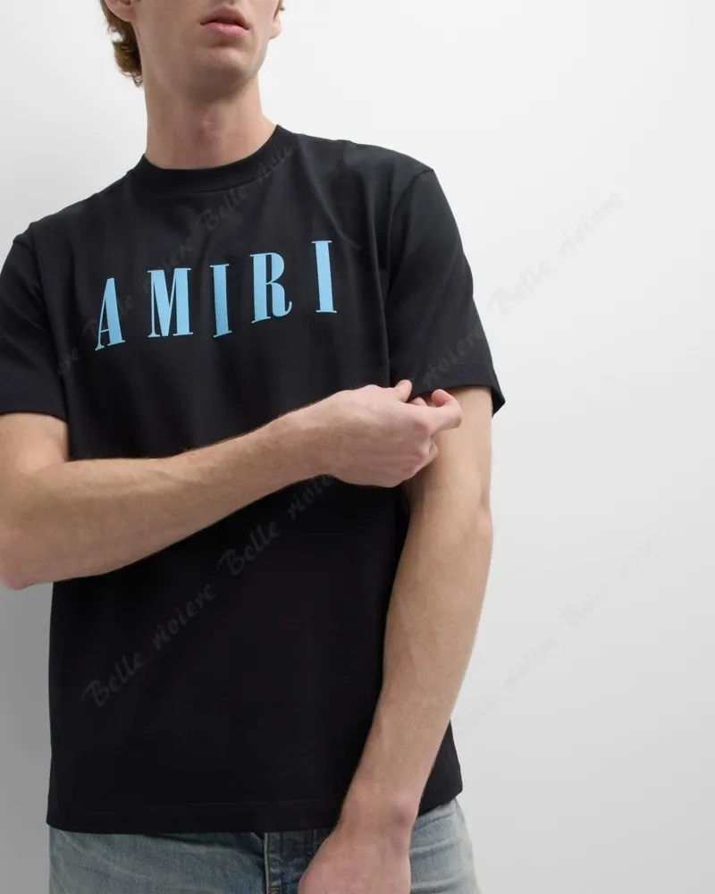 AMIRI  |Crew Neck Unisex Street Style Cotton Short Sleeves Oversized