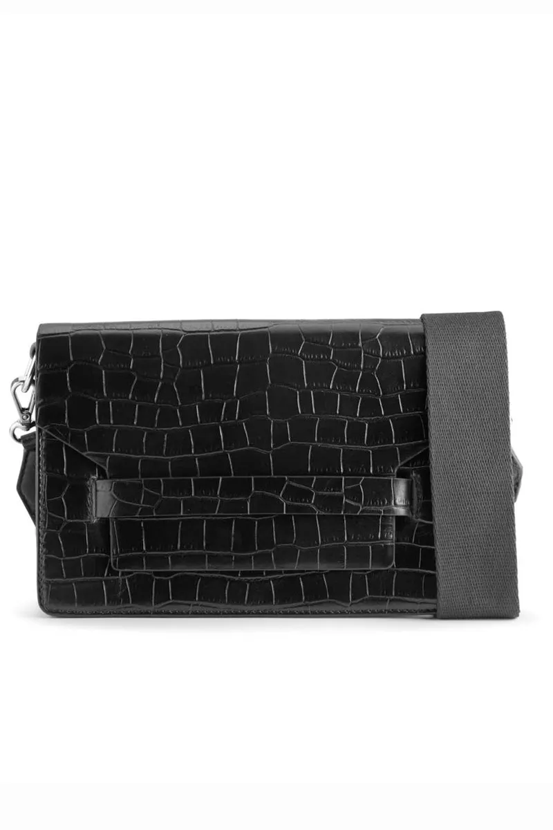 Arabella Crossb. Bag | Black w/Black | Crossbody Bags fra Markberg