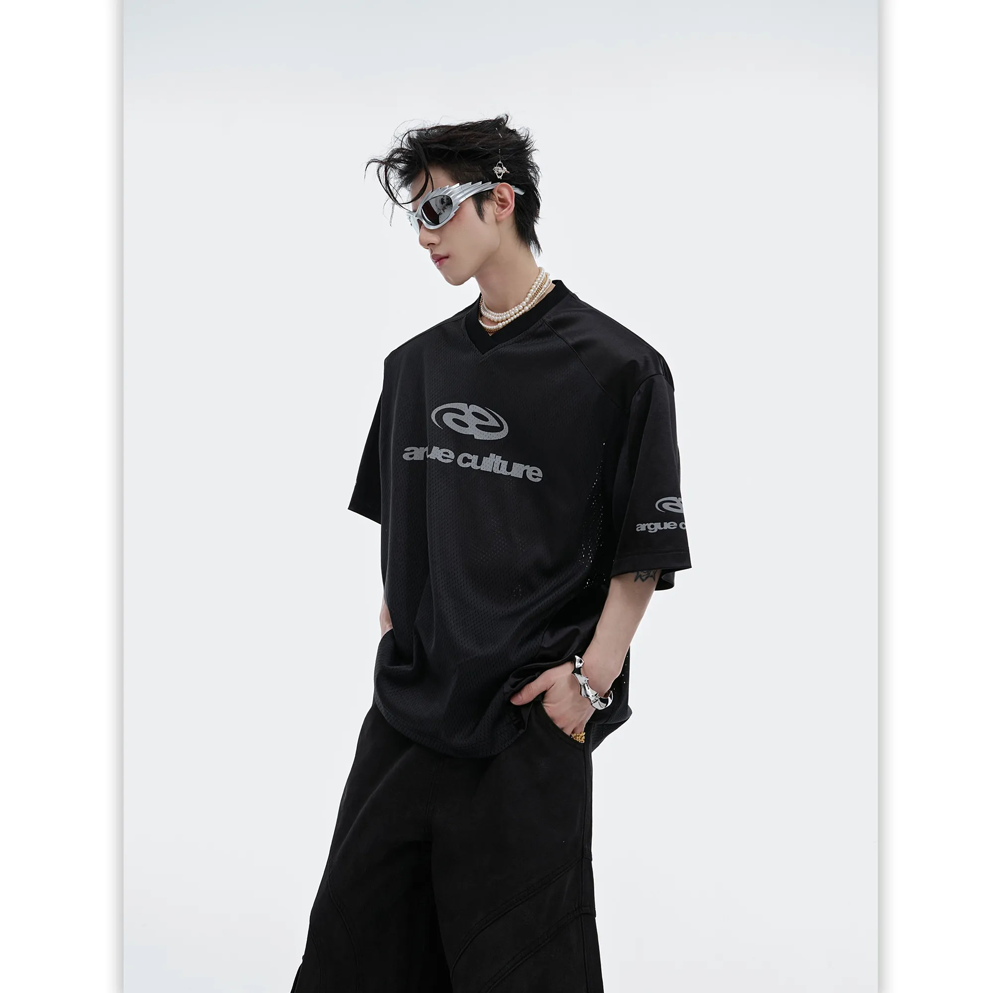 Argue Culture  |Unisex Street Style Short Sleeves Oversized Logo T-Shirts