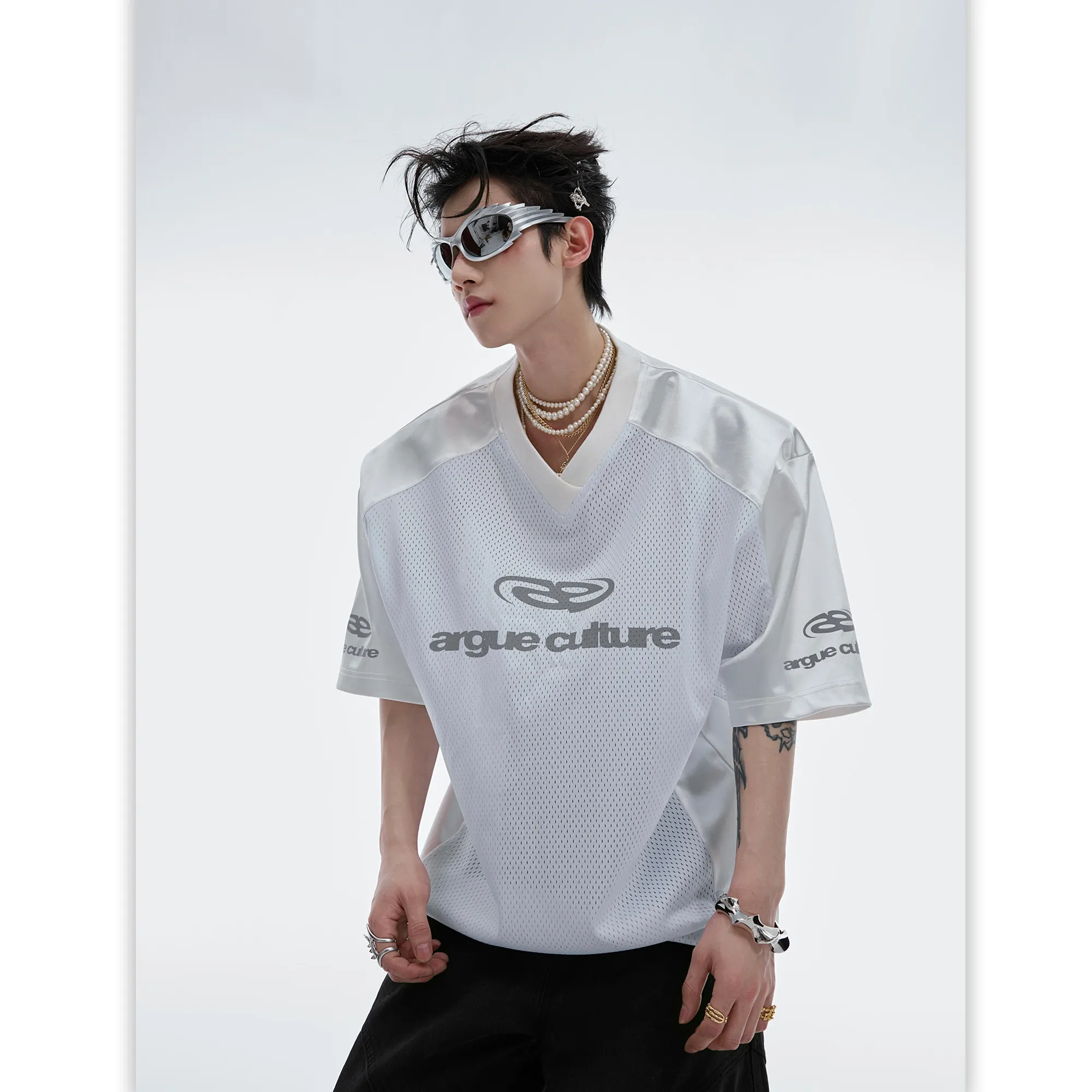 Argue Culture  |Unisex Street Style Short Sleeves Oversized Logo T-Shirts