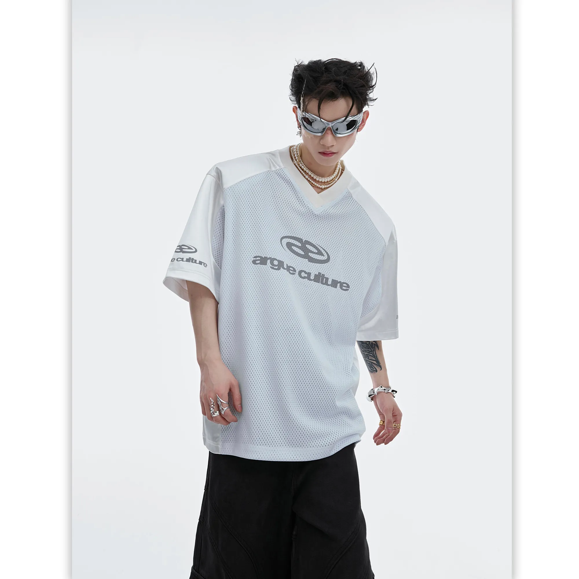 Argue Culture  |Unisex Street Style Short Sleeves Oversized Logo T-Shirts