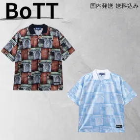 BoTT  |Unisex Street Style Short Sleeves Oversized Logo Polos