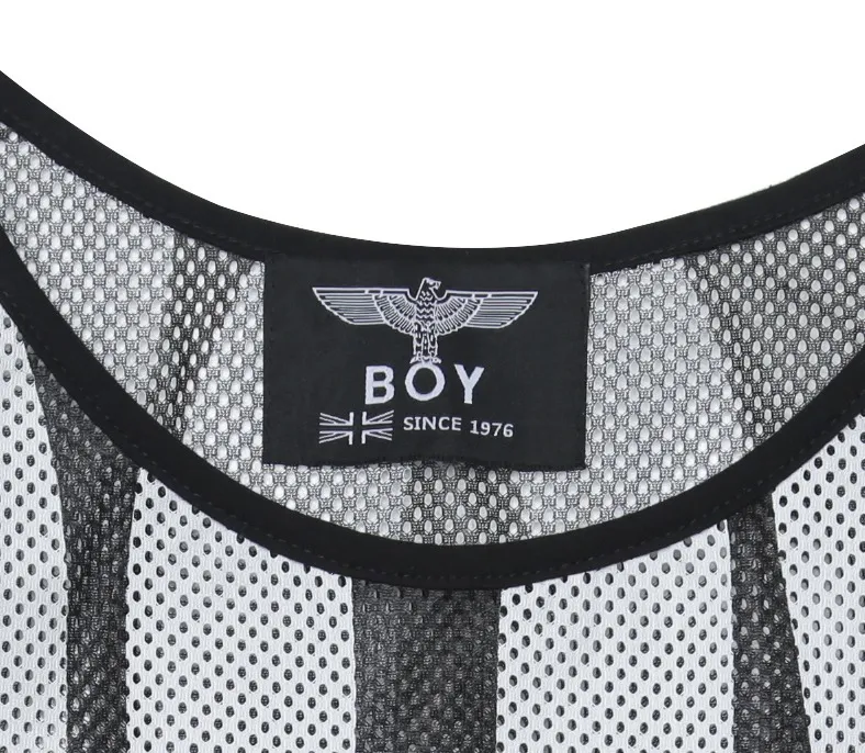 BOY LONDON  |Studded Street Style U-Neck Oversized Logo Tanks & Camisoles