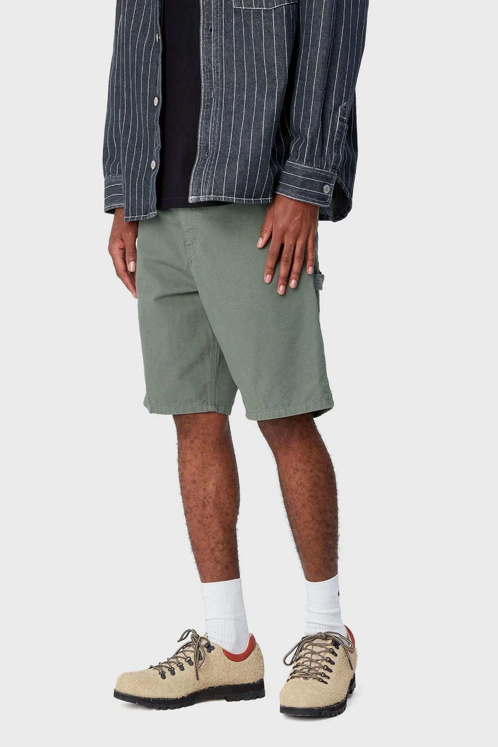 Carhartt Wip Single Knee Short Verde Militare Uomo