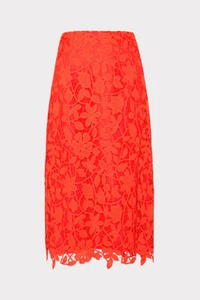 Carreen Summer Floral Lace Skirt