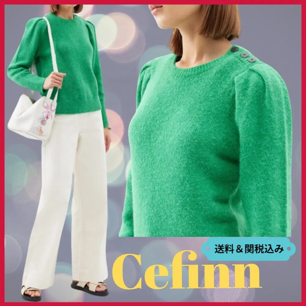 CEFINN  |Crew Neck Casual Style Unisex Wool Nylon Street Style