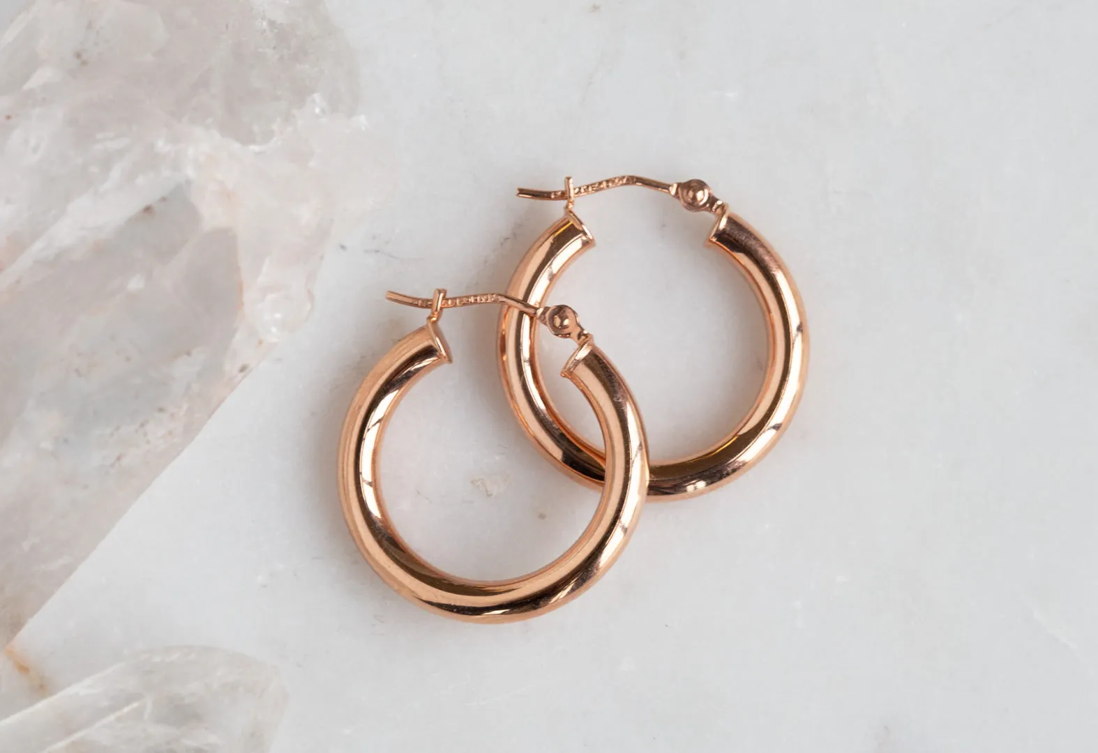 Chunky Gold Hoop Earrings