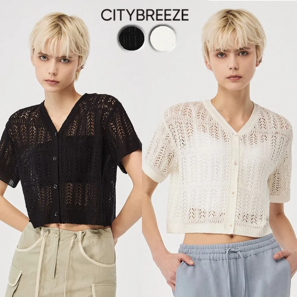 citybreeze  |Casual Style Plain Short Sleeves Elegant Style Cardigans