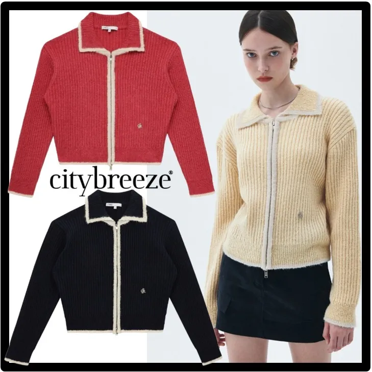 citybreeze  |Casual Style Street Style Logo Cardigans