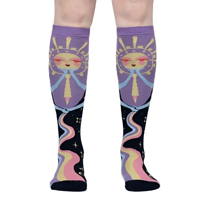 Cosmic Connection Knee High Socks