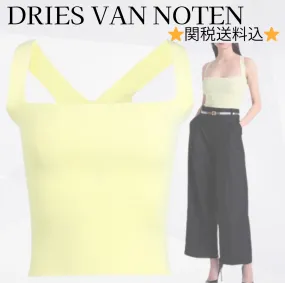 Dries Van Noten  |Casual Style Plain Elegant Style V-neck & Crew neck