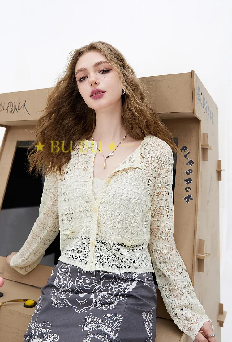 ELF SACK  |Casual Style Blended Fabrics Long Sleeves Office Style