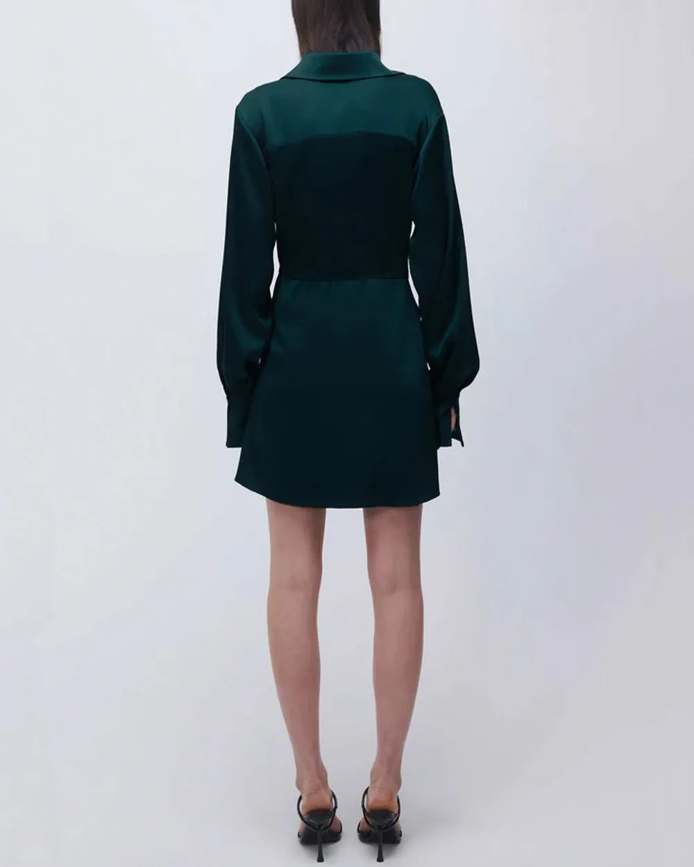 Emerald Talit Draped Front Mini Dress