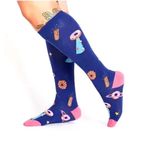 Glazed Galaxy Stretch-It Knee High Socks