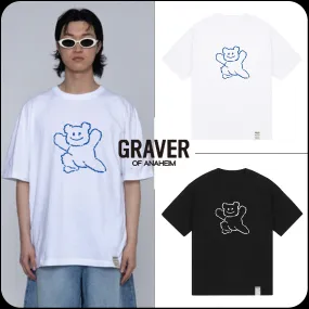 GRAVER  |Unisex Street Style Cotton Short Sleeves Logo T-Shirts