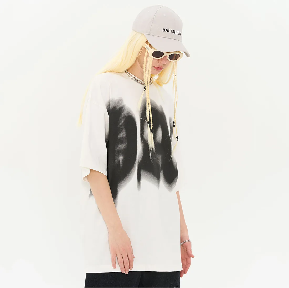 HARSH AND CRUEL  |Unisex Street Style Cotton Short Sleeves Oversized Logo