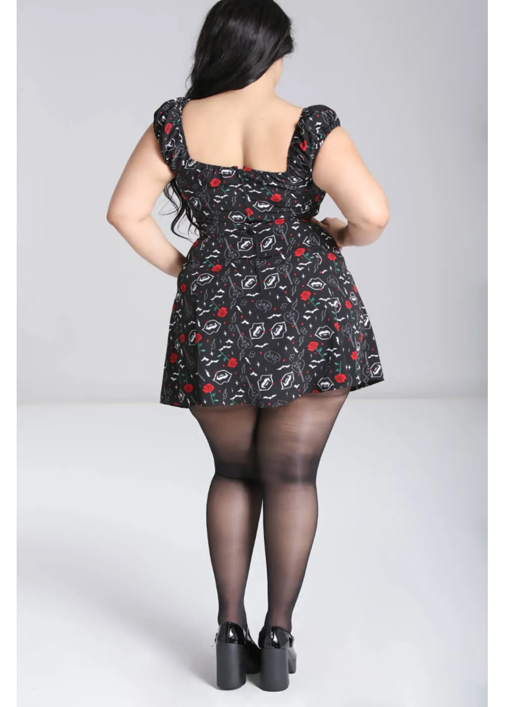 Hell Bunny Lilith Vampire Korte 60's Dress Black