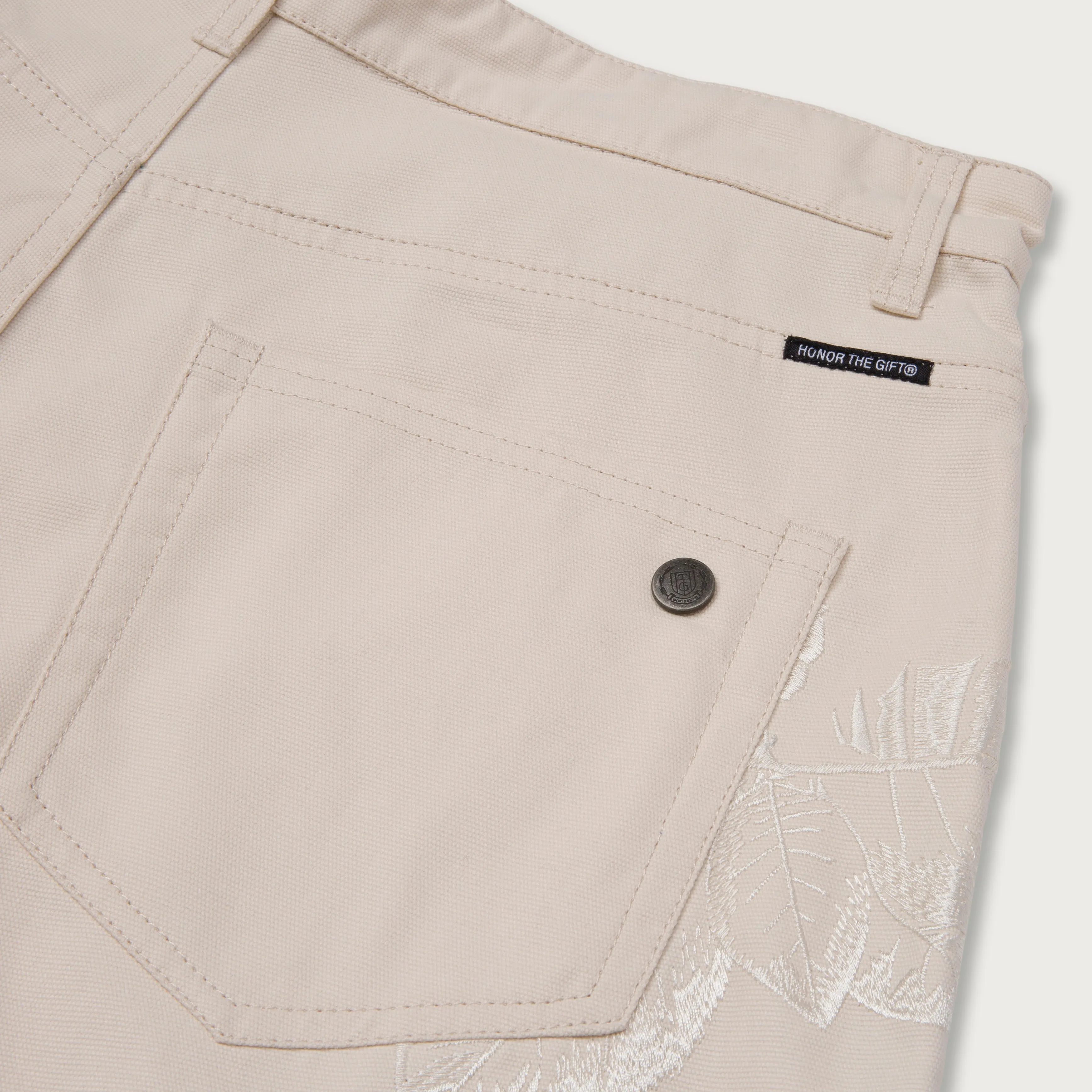 Honor The Gift Canvas Short - Cream