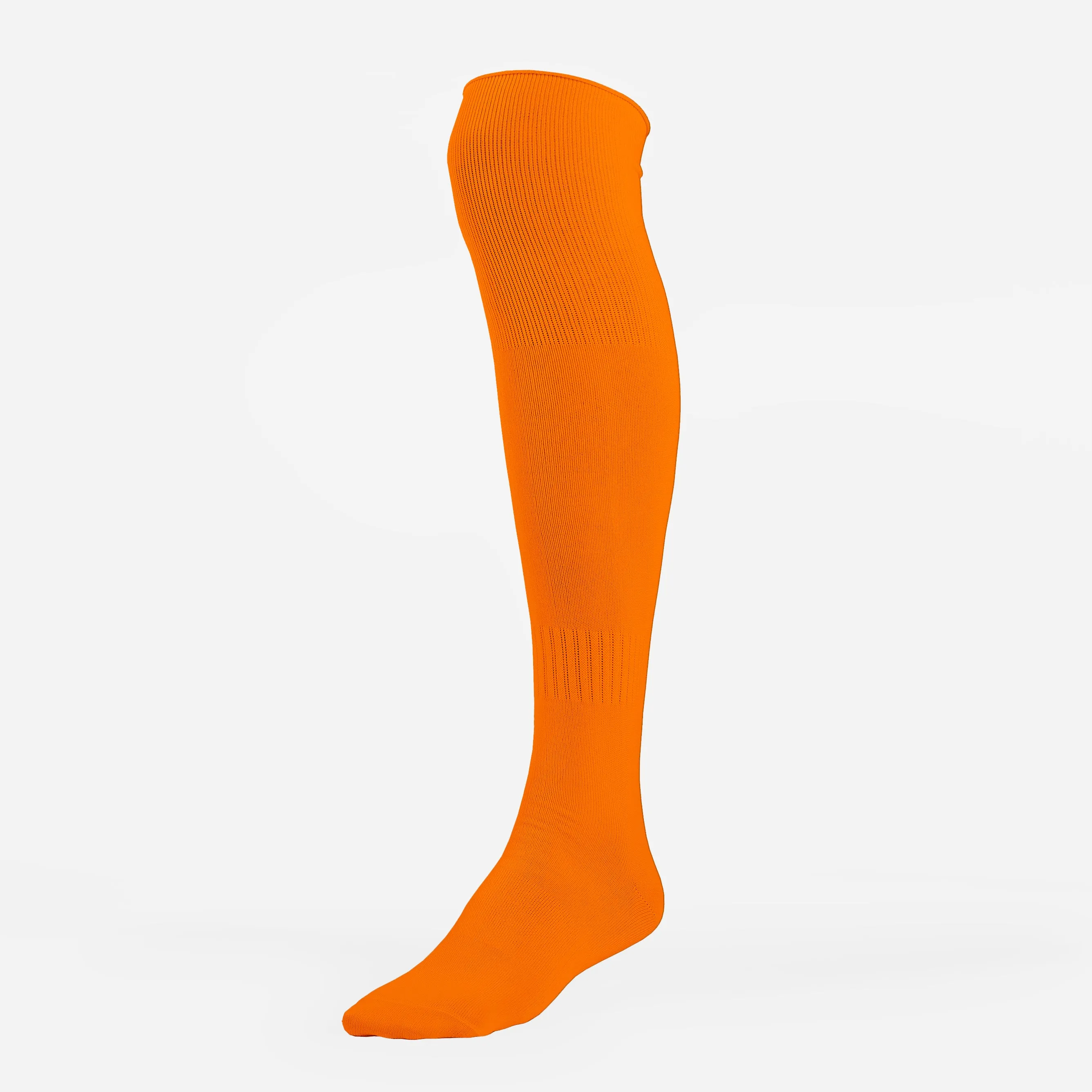 Hot Orange Baseball Knee-High Socks