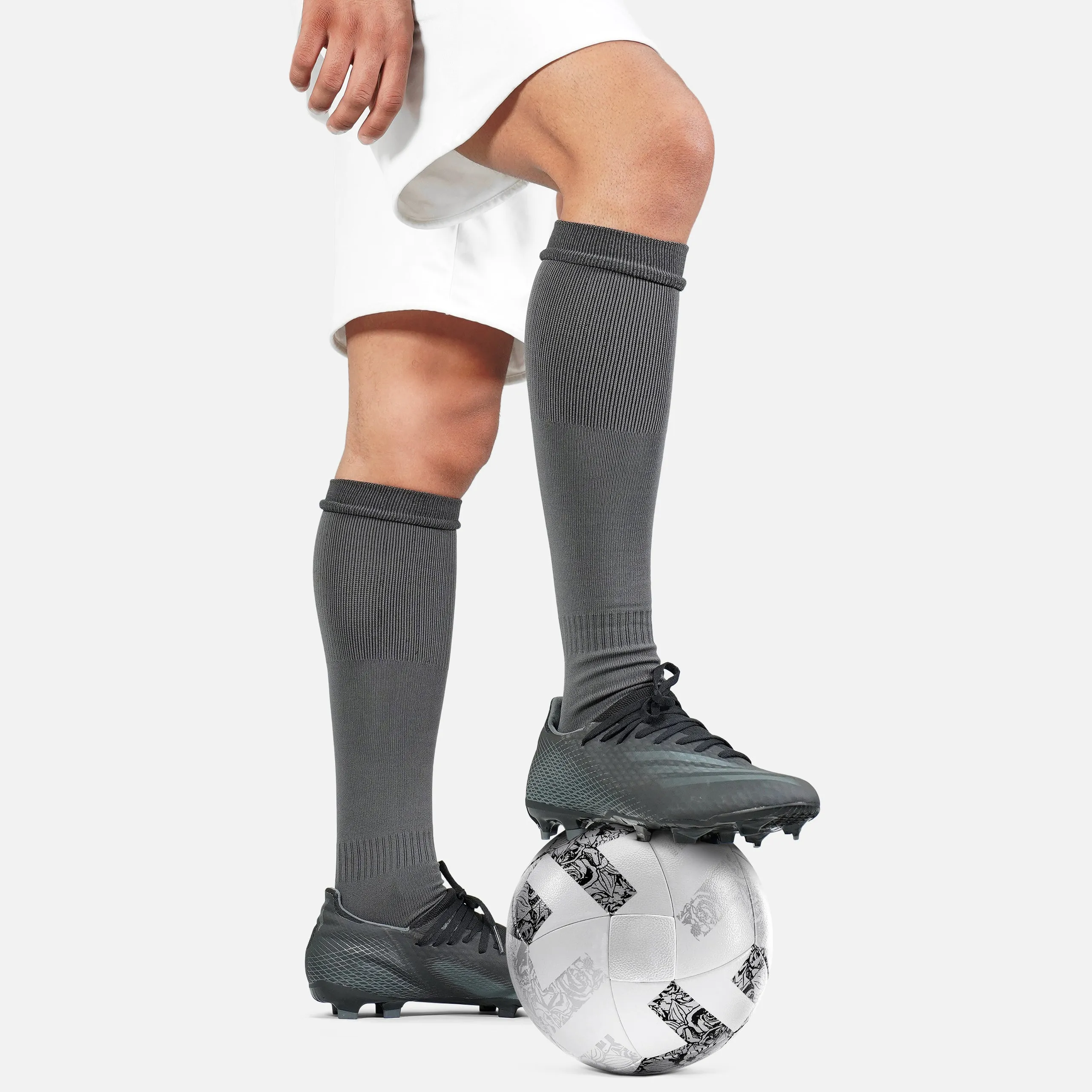 Hue Dark Gray Soccer Knee-High Socks