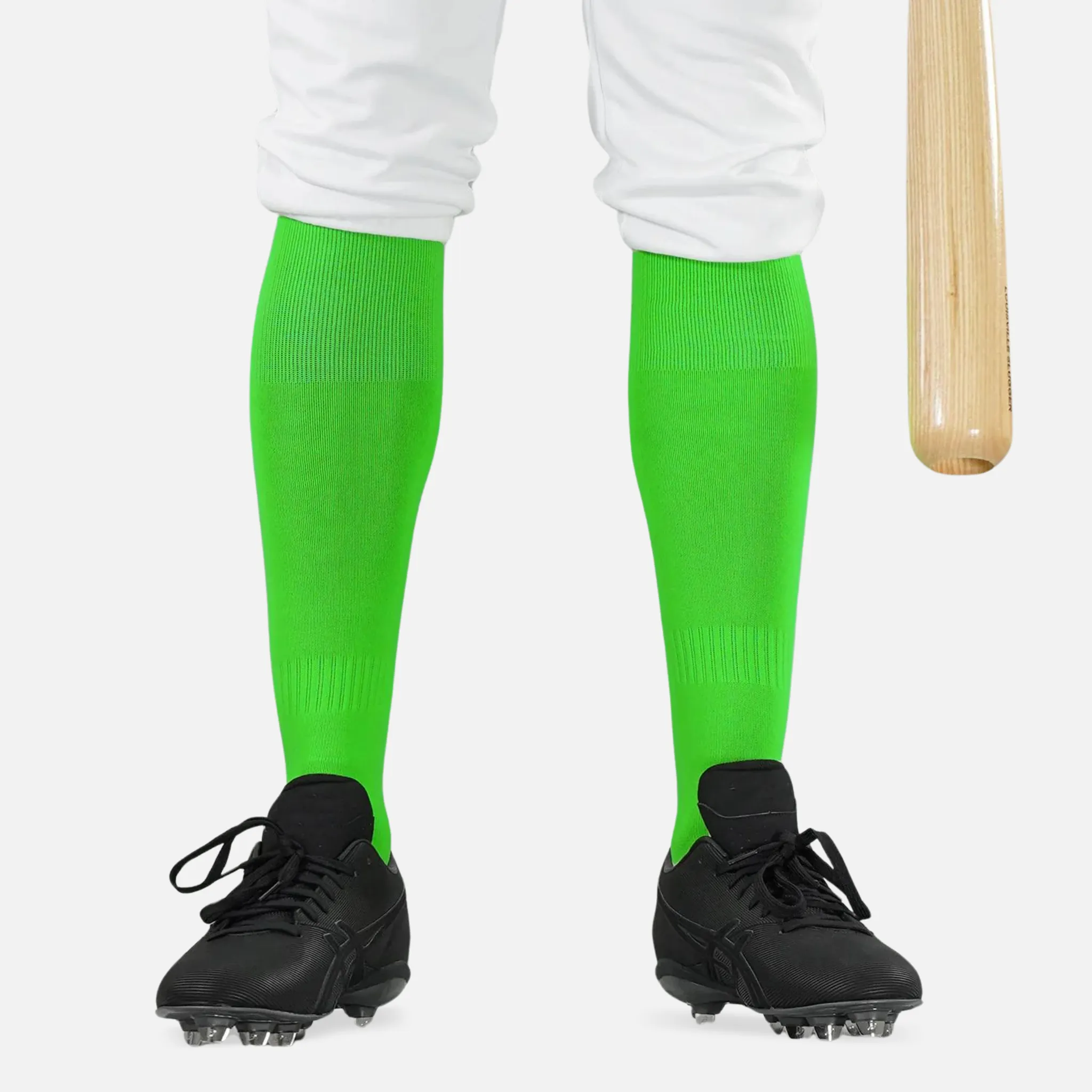 Hue Lawn Green Baseball Knee-High Socks