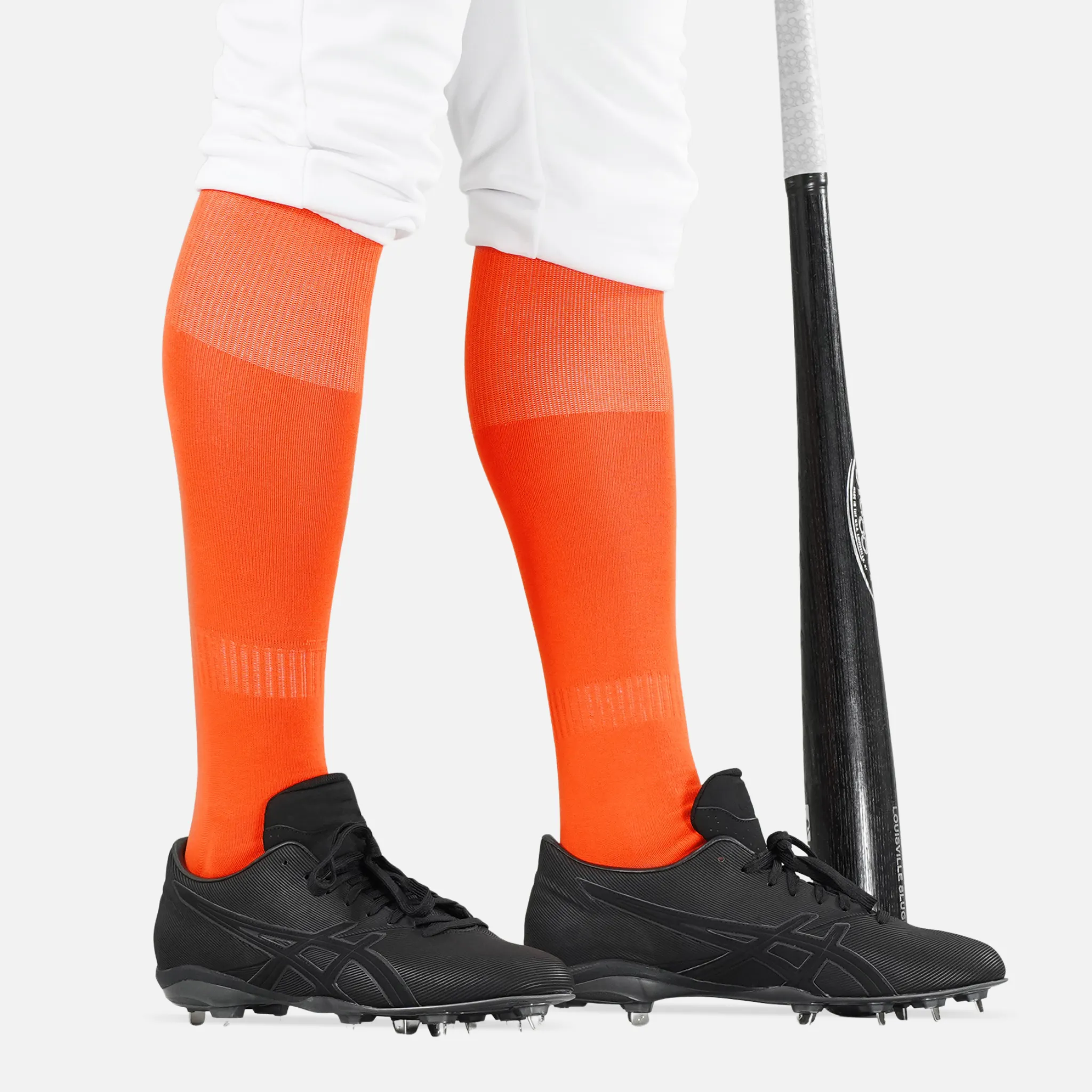 Hue Orange Baseball Knee-High Socks