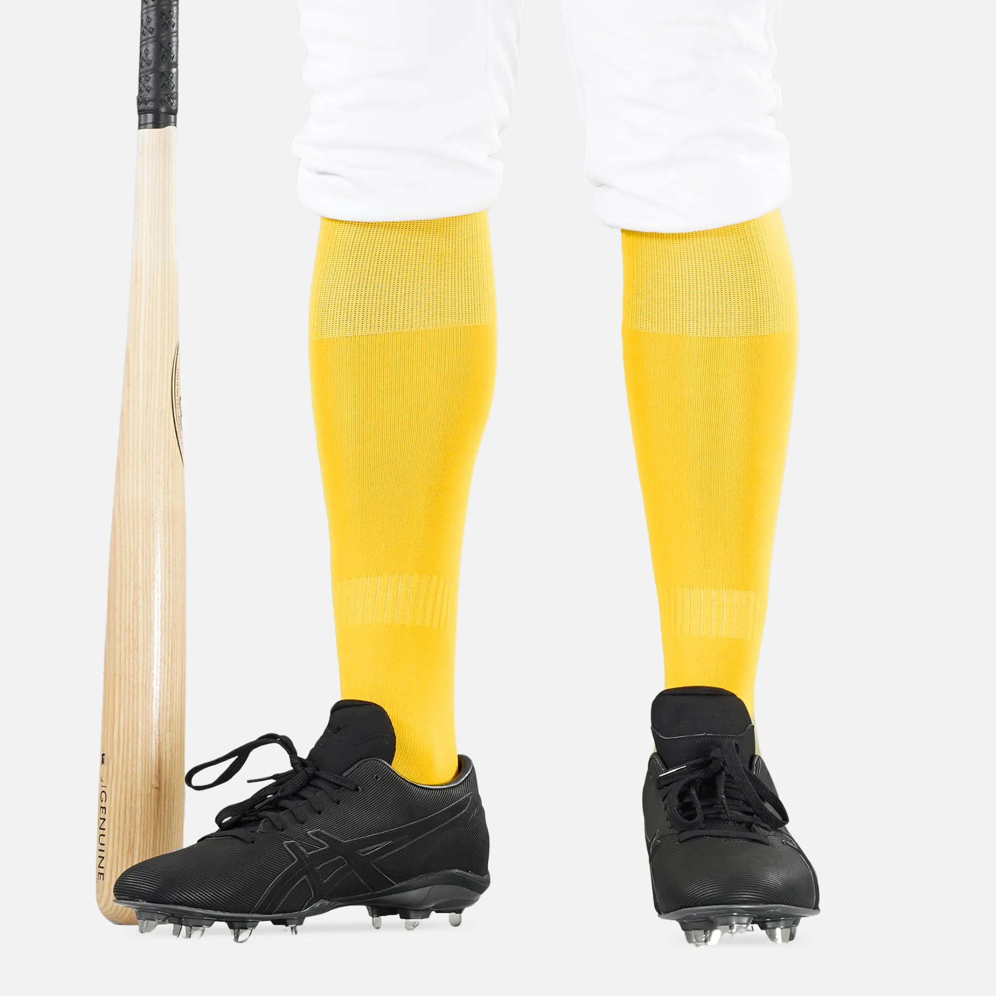 Hue Yellow Gold Baseball Knee-High Socks