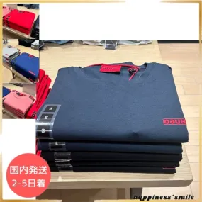 Hugo Boss  |Plain Short Sleeves Logo Outlet T-Shirts