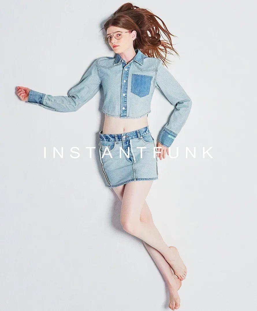 INSTANTFUNK  |Casual Style Unisex Street Style Logo Shirts & Blouses