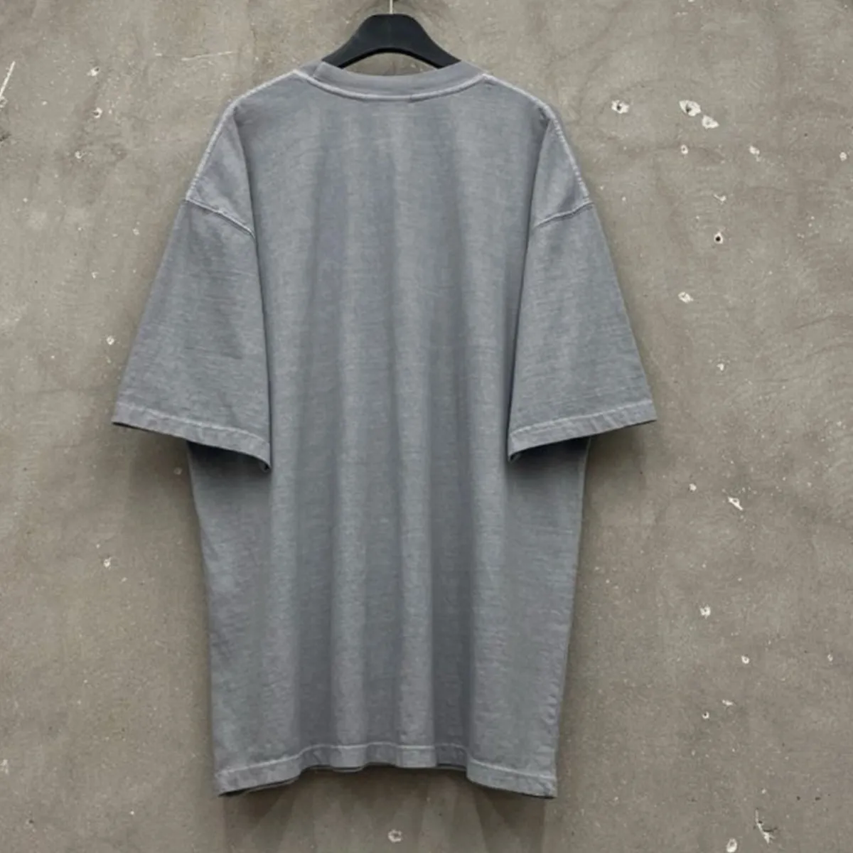 IONSEOUL  |Unisex Street Style Plain Cotton Oversized Logo T-Shirts