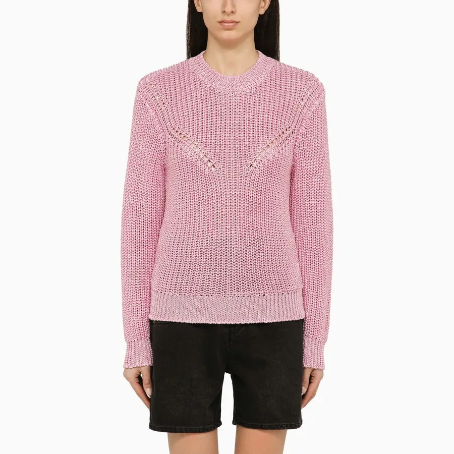 Isabel Marant  |Crew Neck Casual Style Wool Rib Street Style Long Sleeves