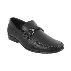 Metro Men Black Casual Loafers