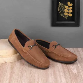 Metro Men Camel Casual Loafers