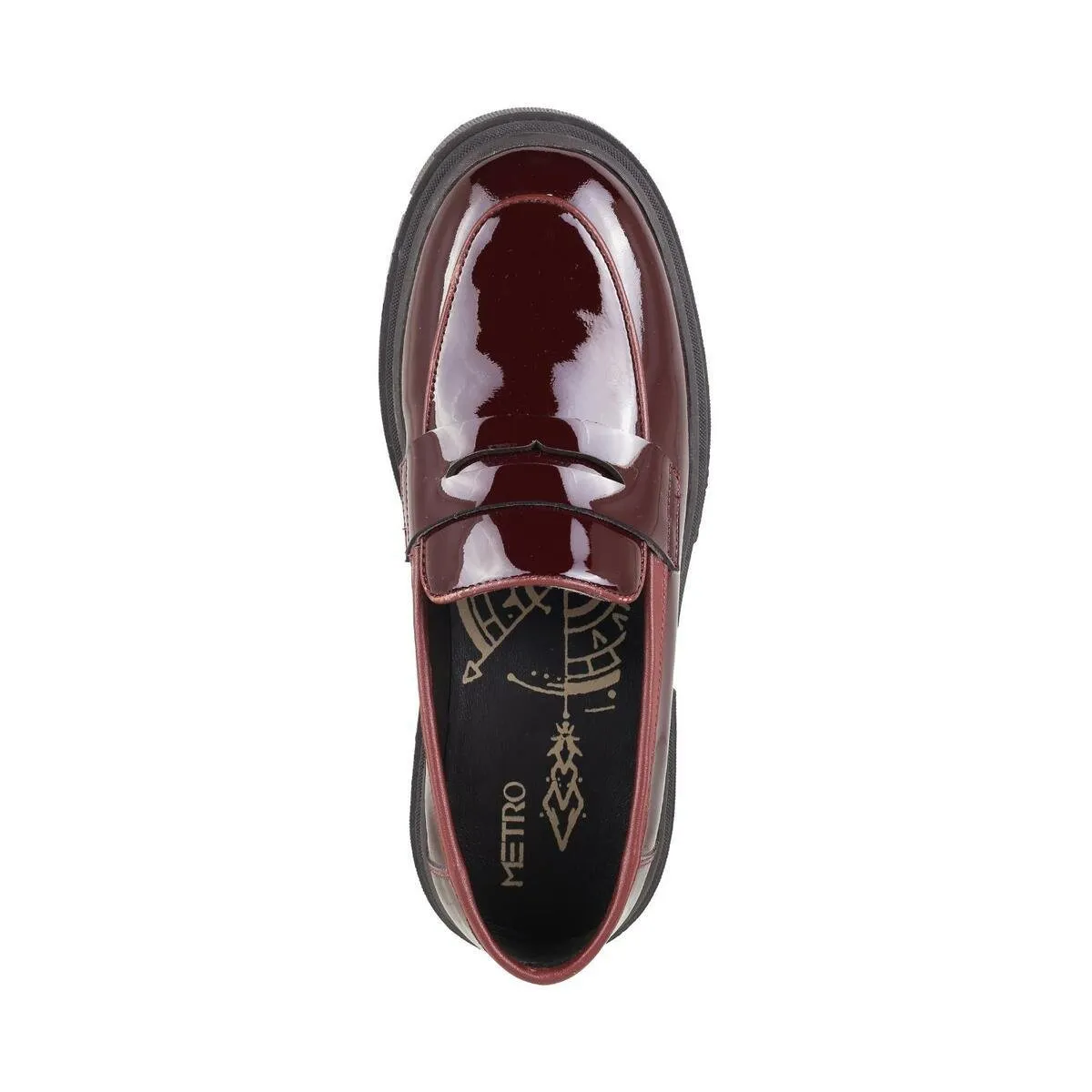 Metro Men Wine Casual Loafers