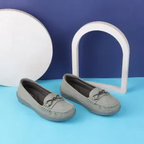 Metro Women Grey Casual Loafers