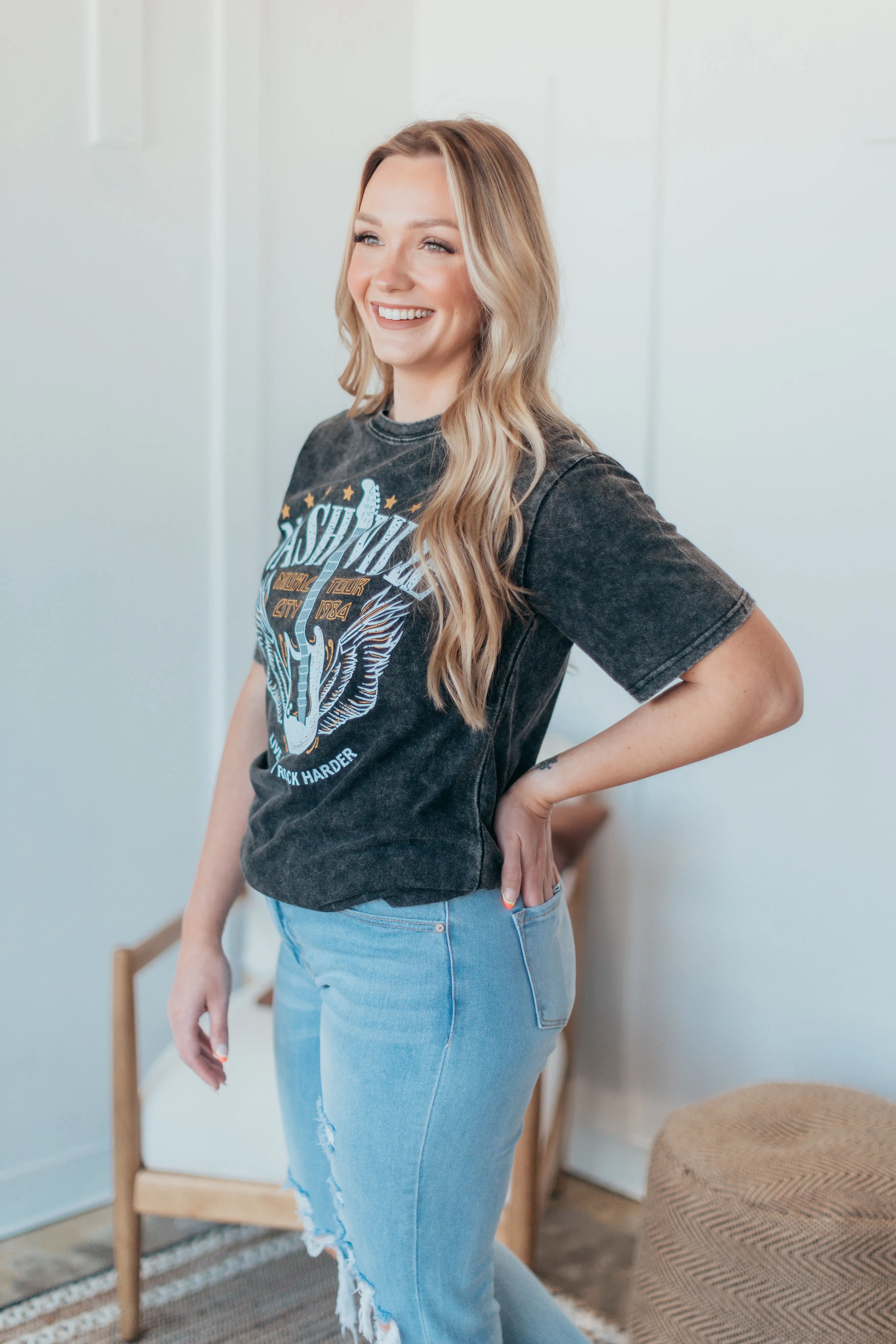 Mineral Wash Nashville Graphic Tee