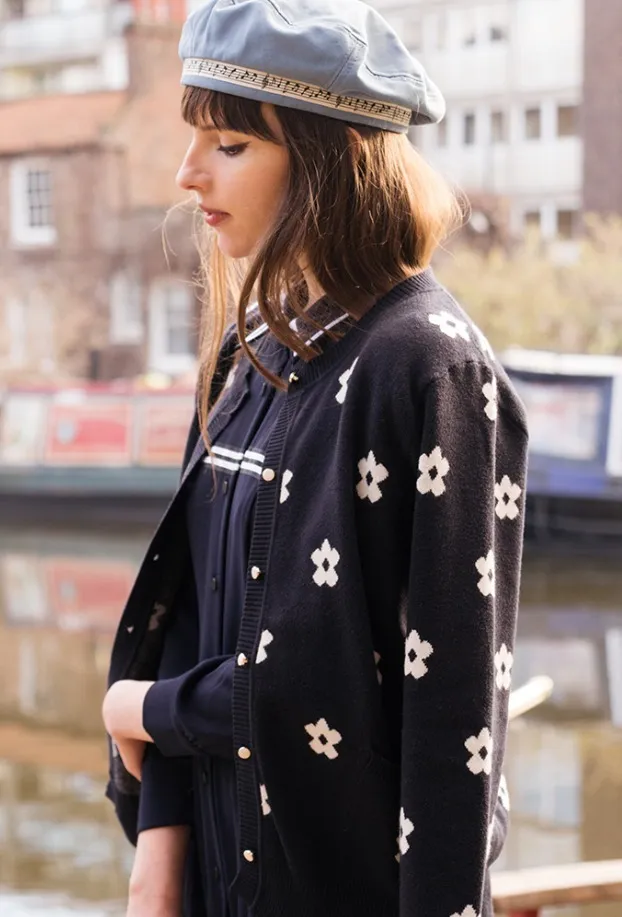 Miss Patina  |Flower Patterns Street Style Long Sleeves Cardigans