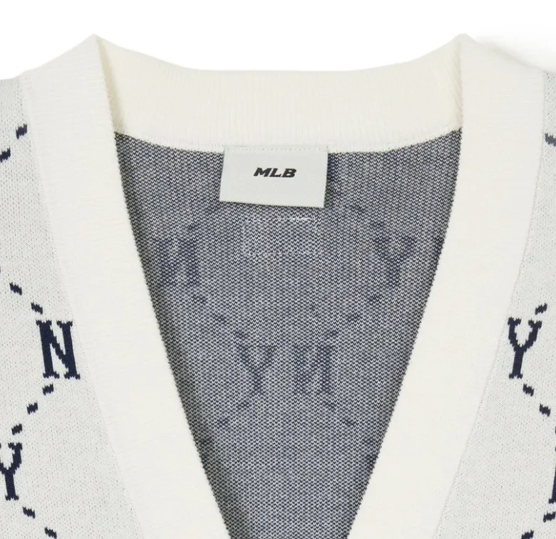 MLB Korea  |Monogram Casual Style Unisex Street Style Logo Cardigans