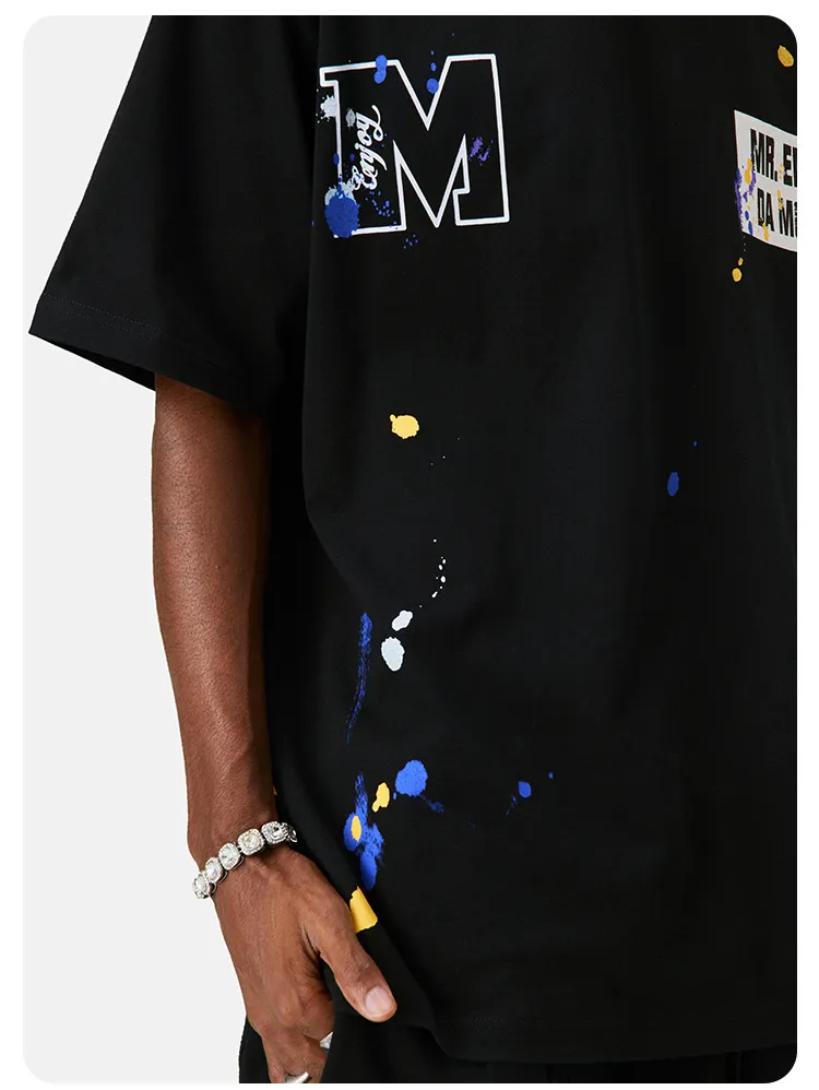 MR. ENJOY DA MONEY  |Crew Neck Unisex Street Style Cotton Short Sleeves Oversized