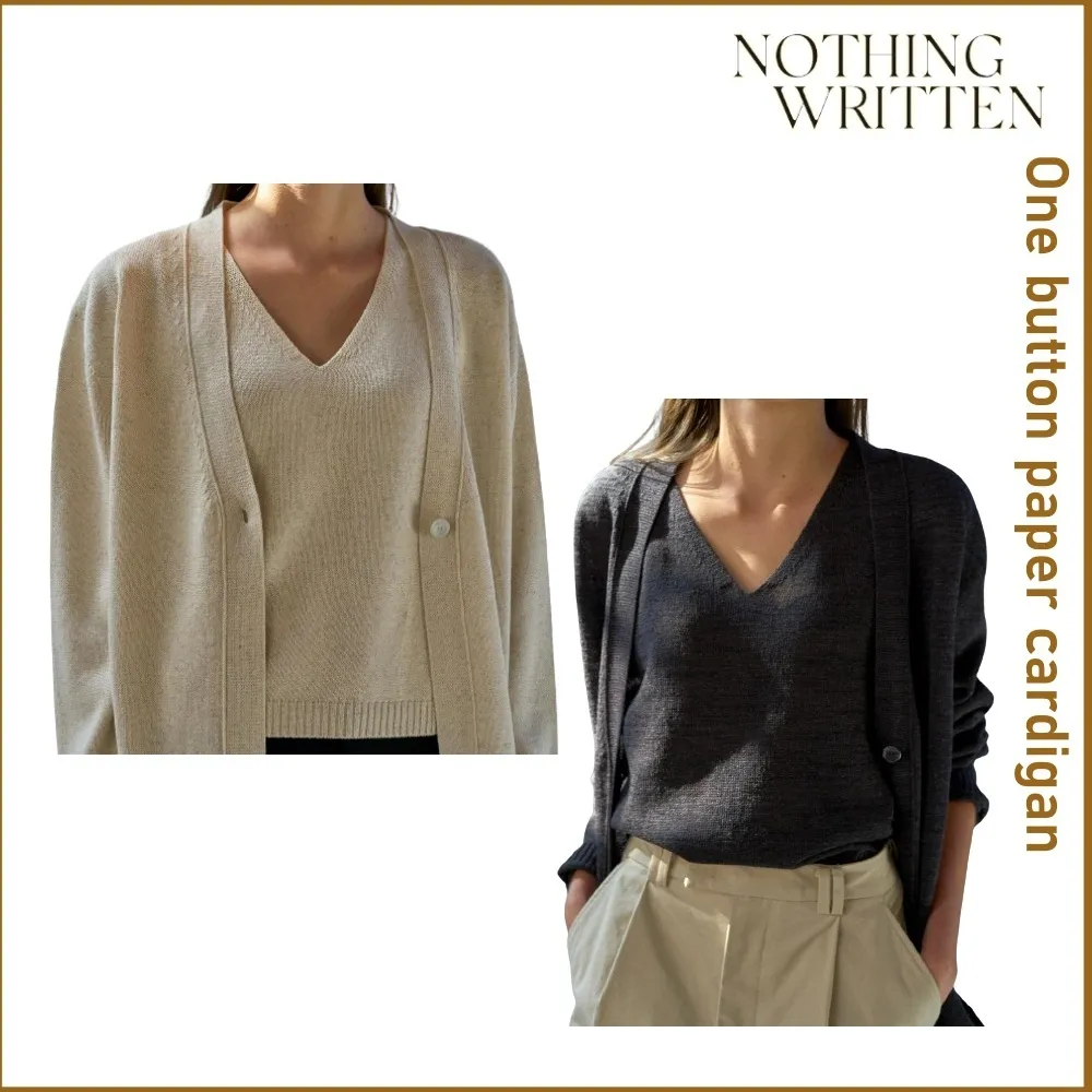 NOTHING WRITTEN  |Plain Cardigans