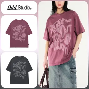 Odd Studio  |Unisex U-Neck Cotton Oversized T-Shirts