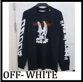 Off-White  |Street Style Logo T-Shirts