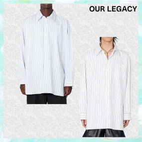 OUR LEGACY  |Stripes Unisex Street Style Long Sleeves Cotton Oversized