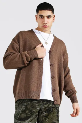 Oversized Button Through Knitted Cardigan