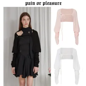 PAIN OR PLEASURE  |Street Style Logo Cardigans