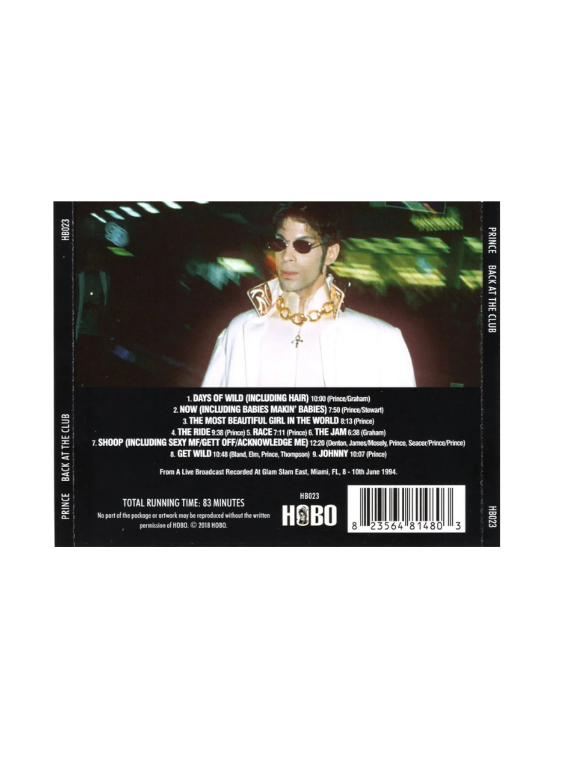 Prince – Back At The Club Licence Approved CD Album NEW: 2018