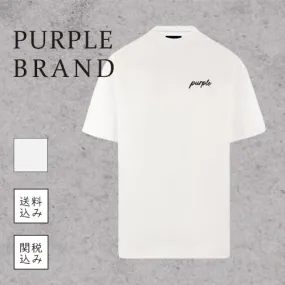 PURPLE BRAND  |Crew Neck Unisex Street Style Plain Cotton Short Sleeves