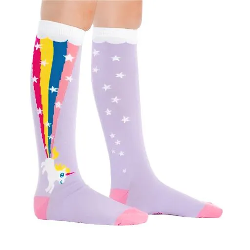 Rainbow Blast Unicorn Junior Knee High Socks